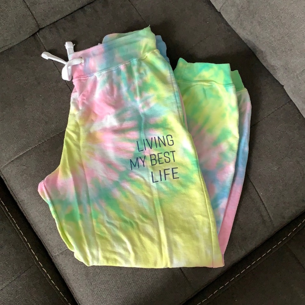 Tie die sweat pants